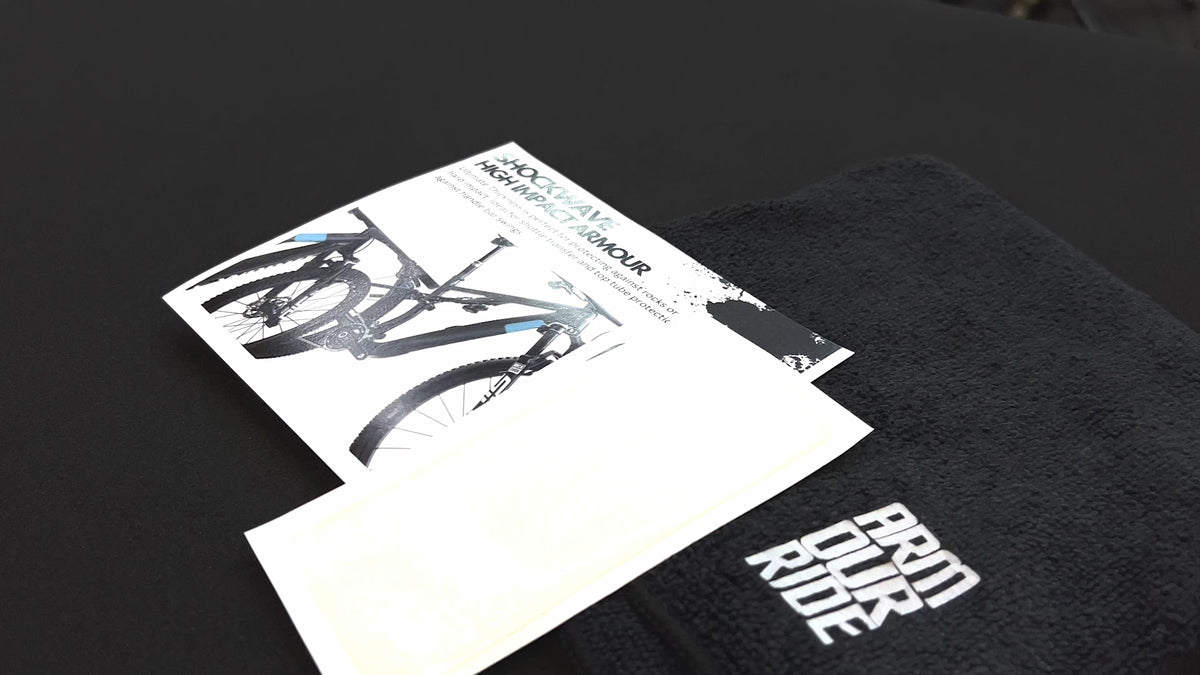 Load video: Step-by-step installation of Armour-Ride protection film on a bike frame